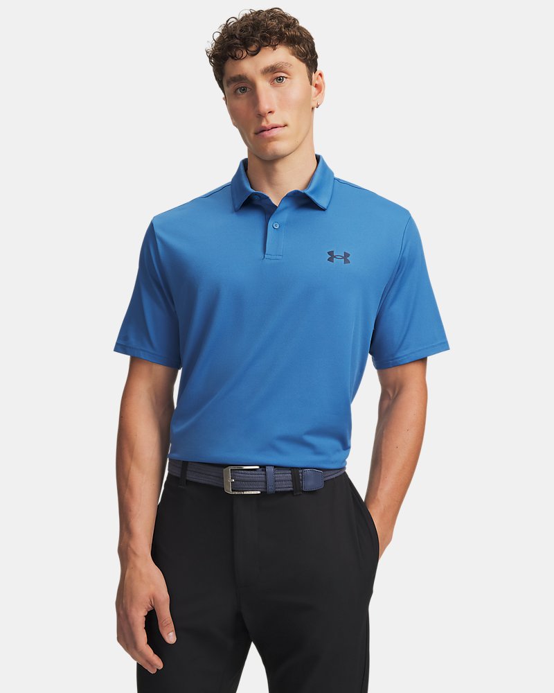 Polo Under Armour Matchplay, predný pohľad v Aegean Blue