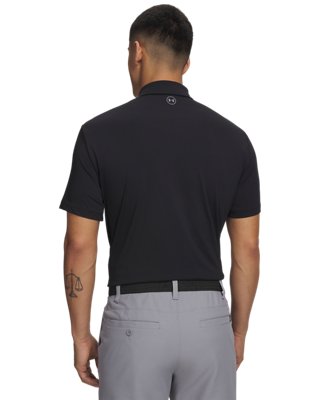 Zadný pohľad na polo UA ArmourDry ukazujúci ochranu proti slnku UPF 50+