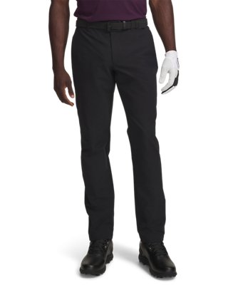 Under Armour UA Matchplay Tapered Pants – predný pohľad, čierna/biela