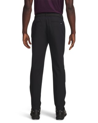 Under Armour UA Matchplay Tapered Pants – zadný pohľad, čierna/biela