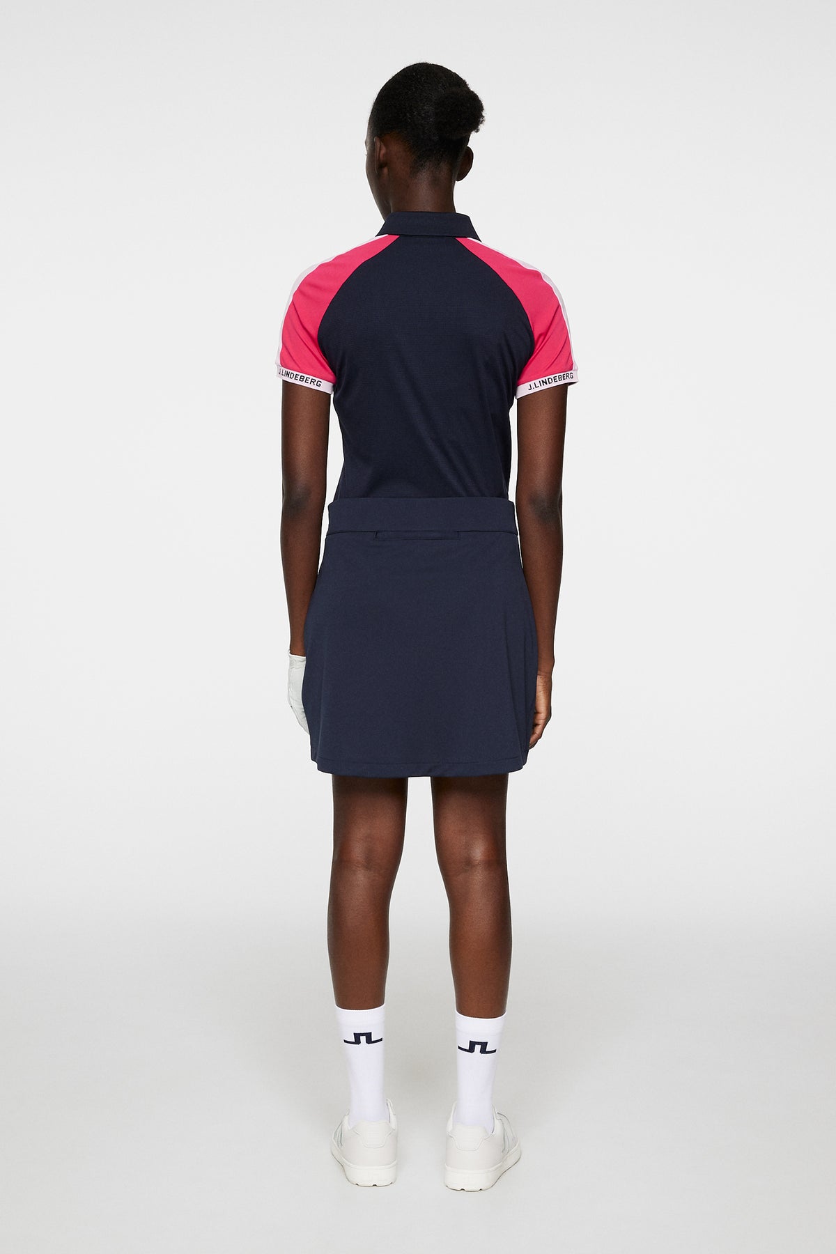 J.Lindeberg Thea Golf Skirt JL Navy - pohľad na celú dĺžku