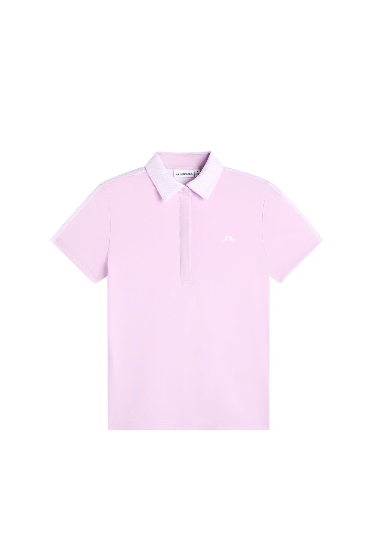 J.Lindeberg Cara Polo Print Orchid Bouquet – pohľad spredu a strih