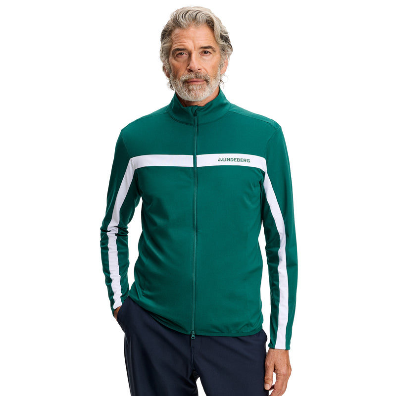 J.Lindeberg Jarvis Mid Layer Jacket Forest Biome – predný pohľad