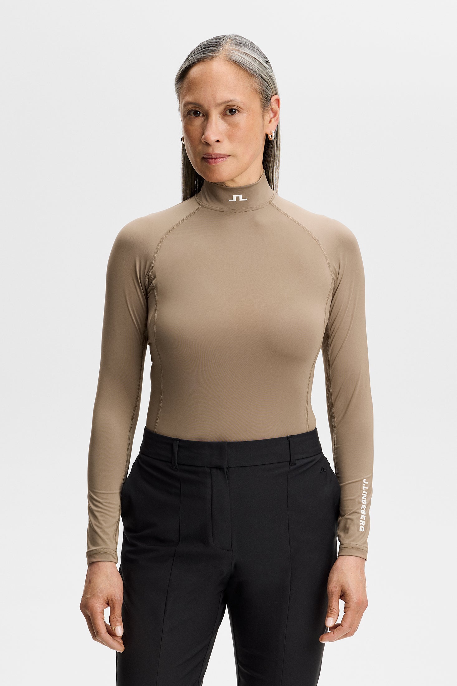 J.Lindeberg Ella Compression Top Brindle - detailný pohľad