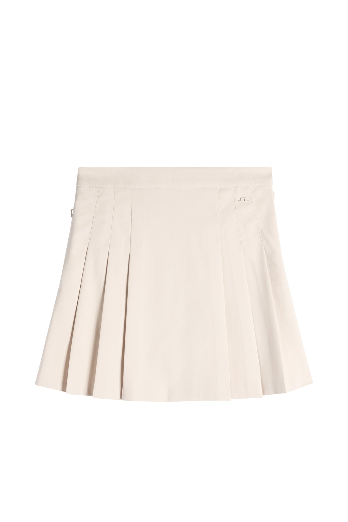 J.Lindeberg Alesia Skort Moonbeam – vysoký pás a detail bočného zipsu