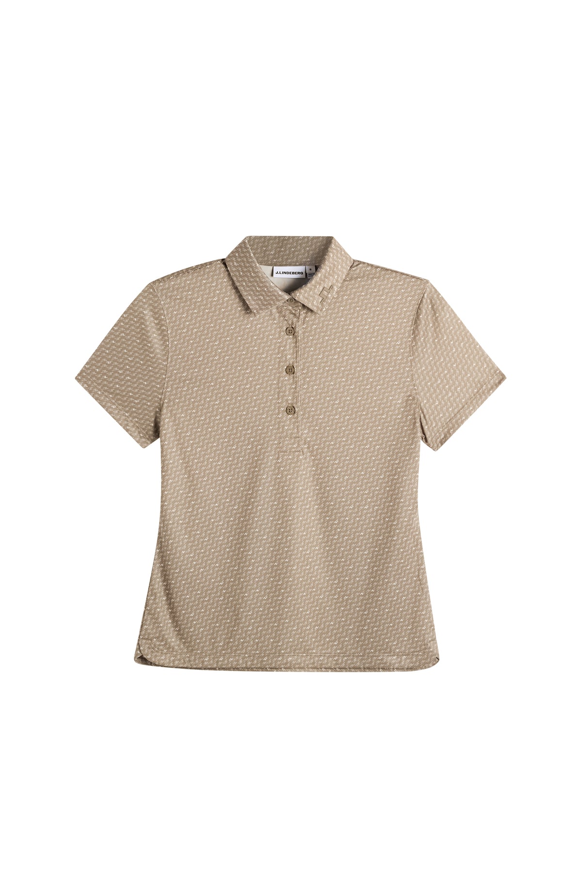 J.Lindeberg Caitlyn Polo Bias Bridge Micro Brindle Moon – predný pohľad
