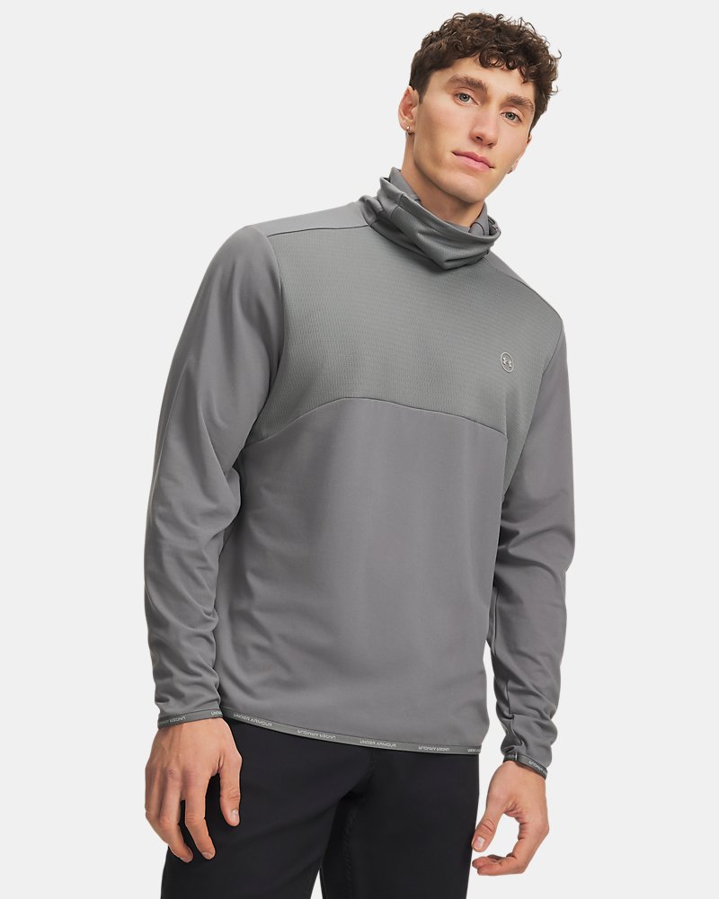 Under Armour Drive Funnel Neck – predný pohľad, hlinená zelená